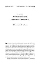 Civil Liberties and Security in Cyberspace - Hoover Institution