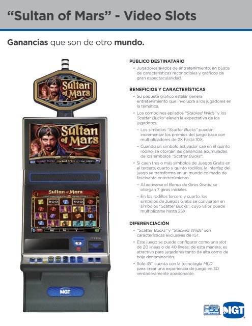 “Sultan of Mars” - Video Slots