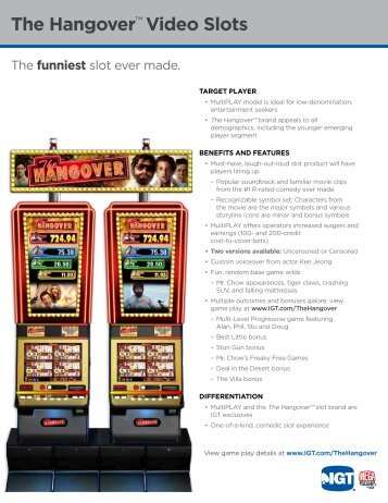 The Hangover™ Video Slots - IGT