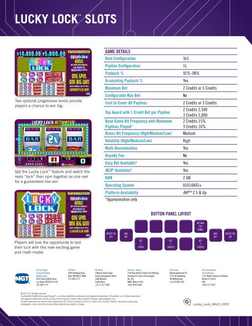 Lucky LOck™ SLOtS - IGT