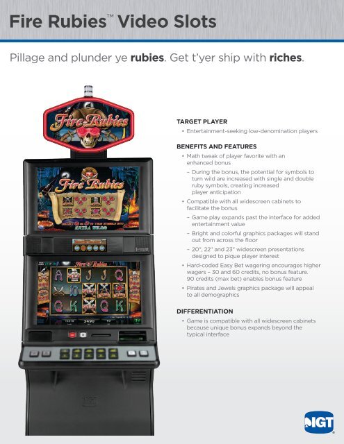 Fire Rubies™ Video Slots