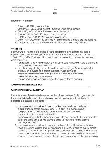 Riferimenti normativi: • D.M. 14.09.2005 - Testo unico ... - Immobiliare.it