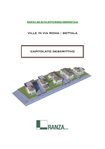 ville in via roma – settala capitolato descrittivo - Immobiliare.it