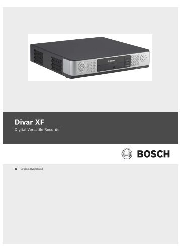 Divar XF - Bosch Security Systems