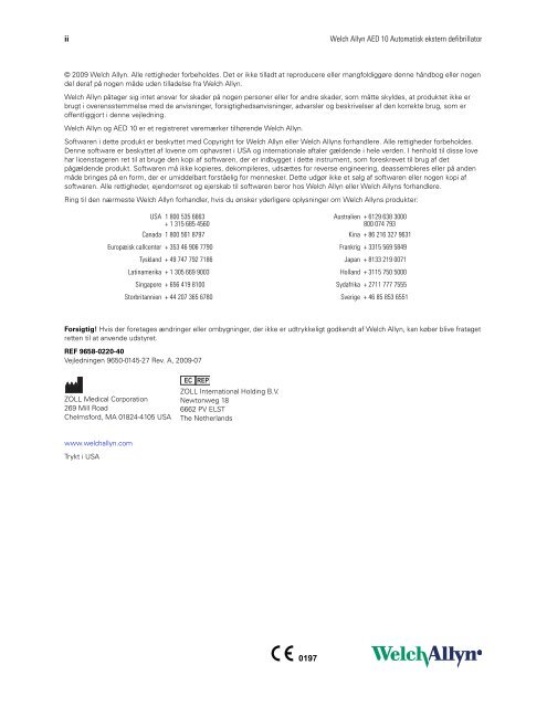 AED 10TM Automatisk ekstern defibrillator - Welch Allyn