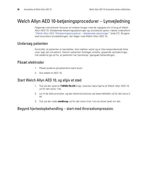 AED 10TM Automatisk ekstern defibrillator - Welch Allyn
