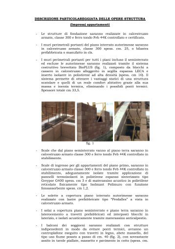 DESCRIZIONE PARTICOLAREGGIATA DELLE ... - Immobiliare.it