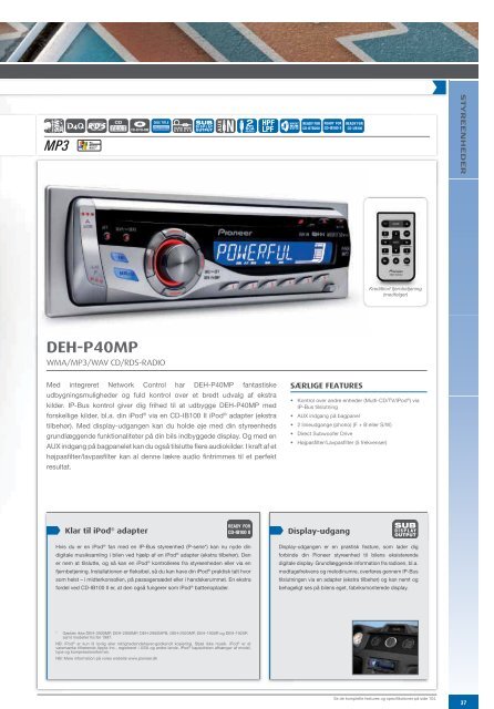 Car Catalogue 2007 - Pioneer