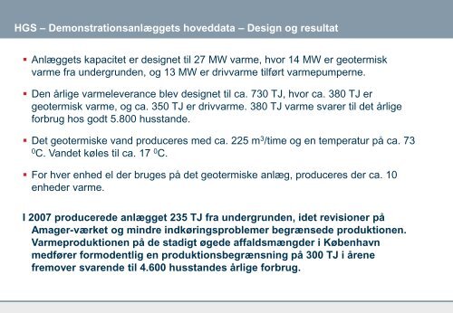 Geotermisk Demonstrationsanlæg - DONG Energy