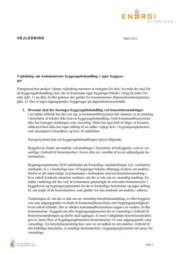 Kommunernes byggesagsbehandling i egne byggesager (PDF)