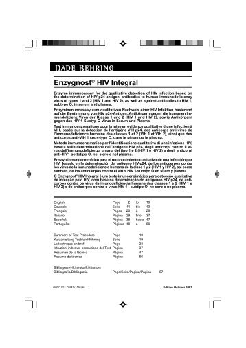 Enzygnost® HIV Integral - Medcorp