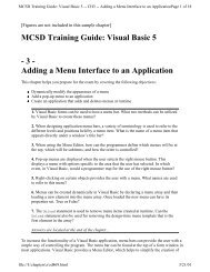 MCSD Training Guide: Visual Basic 5 - 3 - Adding a Menu Interface ...