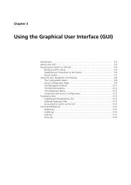 Chapter 3: Using the Graphical User Interface (GUI) - Allied Telesis