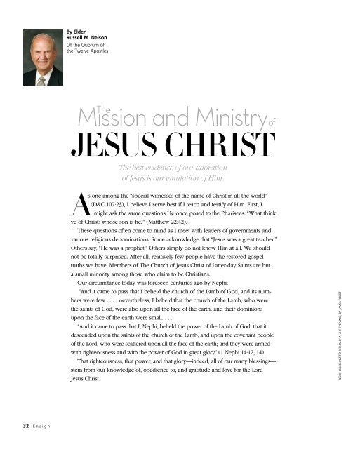 April 2013 Ensign - The Church of Jesus Christ of Latter-day Saints