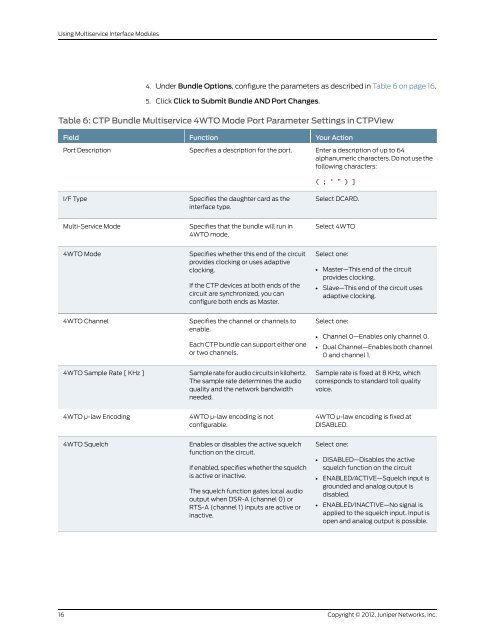 Using Multiservice Interface Modules - Juniper Networks