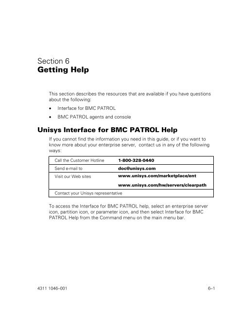 Interface for BMC PATROL Getting Started Guide - Public Support ...