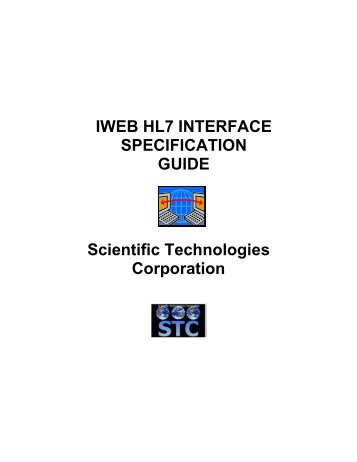 IWEB HL7 INTERFACE SPECIFICATION GUIDE Scientific ... - WVSIIS