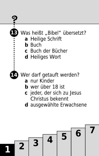 Was heißt „Bibel“ übersetzt? a Heilige Schrift b ... - Buchhandel.de