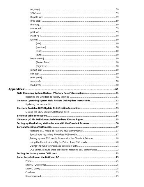 Cinedeck Extreme User Manual