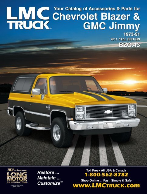 Chevrolet Blazer & GMC Jimmy Chevrolet Blazer ... - LMC Truck