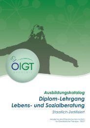 Diplom-Lehrgang Lebens- und Sozialberatung