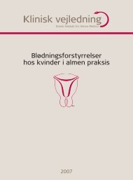 Blødningsforstyrrelser hos kvinder i almen praksis (2007) - DSAM