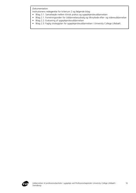 Akkreditering Sygeplejerskeuddannelsen Svendborg - University ...