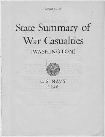 State Summary of ' War Casualties