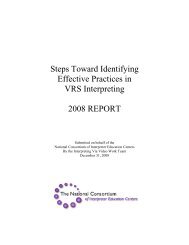 Steps Toward Identifying Effective Practices in VRS Interpreting