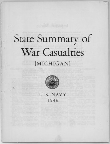 State Summary of . War Casualties