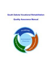 South Dakota Vocational Rehabilitation - NCRTM