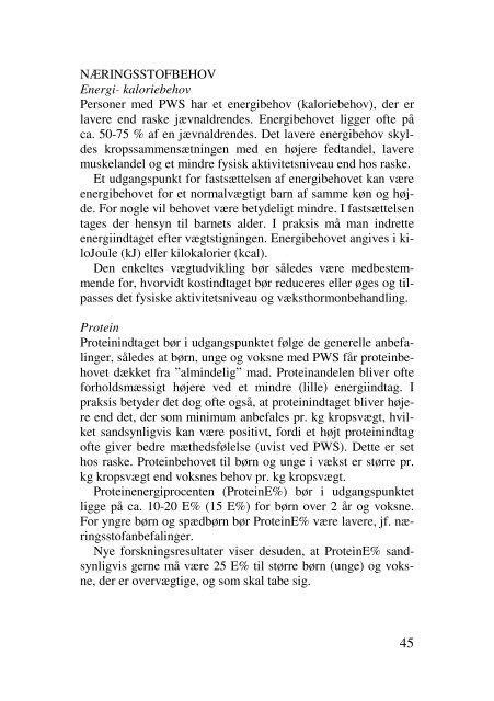 PWS Bogen (2. reviderede udgave 2011) - Prader-Willi Syndrom