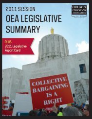 OEA LEGISLATIVE SUMMARY - Oregon Live - OregonLive.com