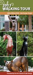 2011 WALKING TOUR - the Arts Council of Lake Oswego