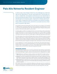 Palo Alto Networks Resident Engineer