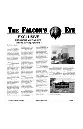 tHe faLCOn's eye - Pfeiffer - Pfeiffer University