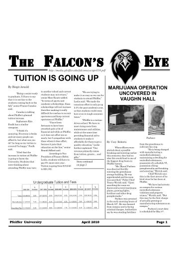 THE FALCON'S EYE - Pfeiffer - Pfeiffer University