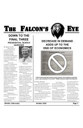 THE FALCON'S EYE - Pfeiffer - Pfeiffer University