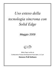 Uso esteso della tecnologia sincrona con Solid Edge - Siemens