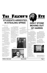 THE FALCON'S EYE - Pfeiffer - Pfeiffer University