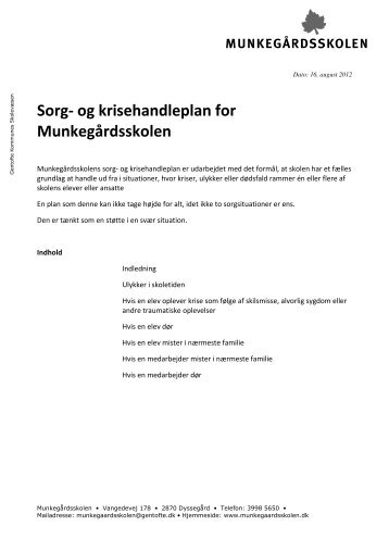 Sorg-kriseplan2012 - Munkegårdsskolen