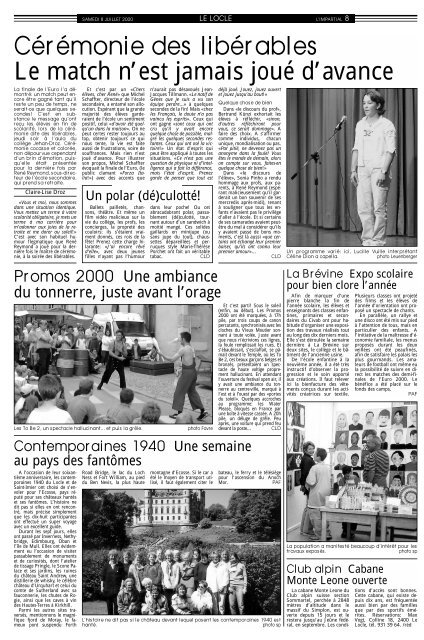 Edition du 8 juillet 2000