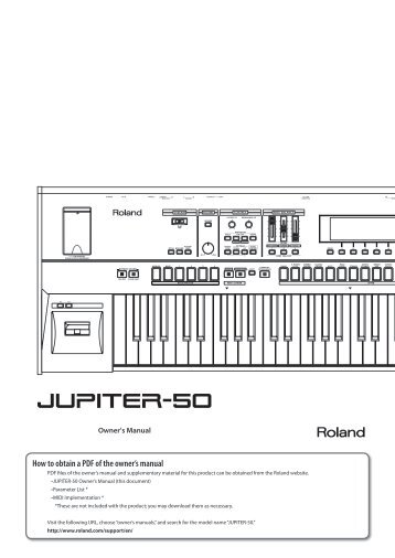 Owners Manual (JUPITER-50_e01_W.pdf) - Roland