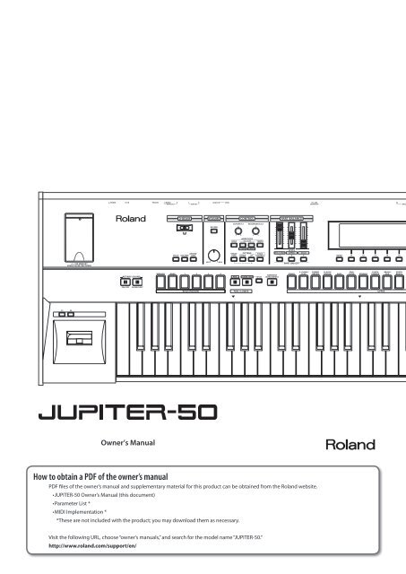 Owners Manual Jupiter 50 E01 W Pdf Roland Owners Manual Jupiter 50 E01 W Pdf Roland