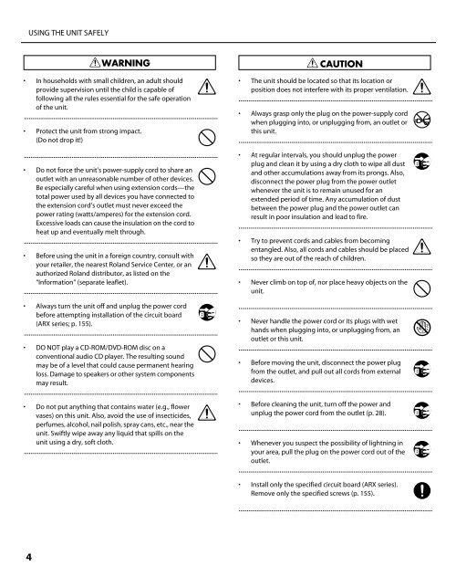 Owner's Manual - Roland