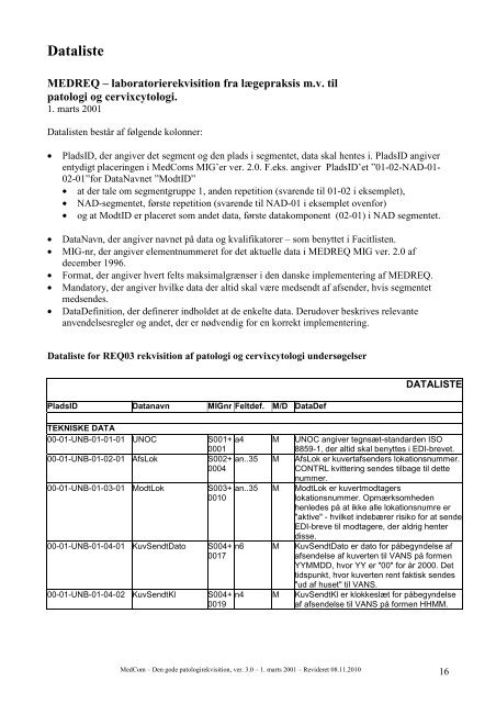 Den gode patologirekvisition” - SVN - MedCom