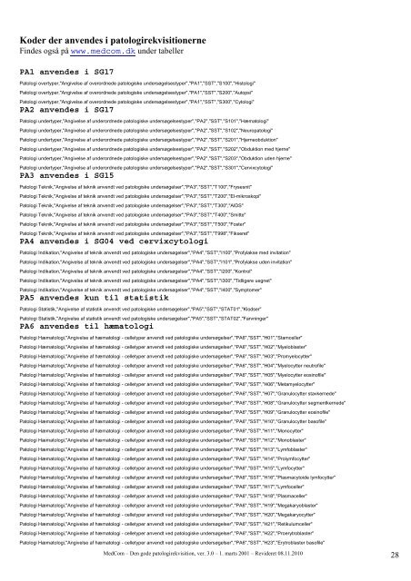 Den gode patologirekvisition” - SVN - MedCom