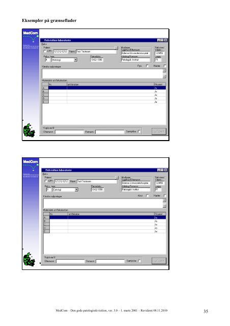 Den gode patologirekvisition” - SVN - MedCom