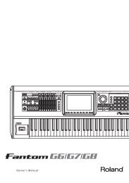 Owners Manual - Roland