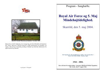 Royal Air Force og 5. Maj Mindehøjtidelighed. - Allierede flyvere ...